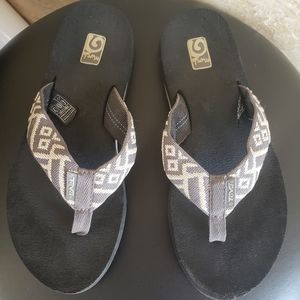 Gray Teva Mush Sandals